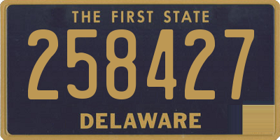DE license plate 258427