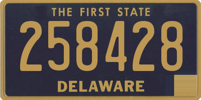 DE license plate 258428