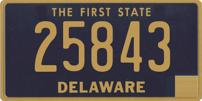 DE license plate 25843