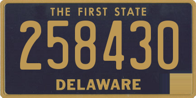 DE license plate 258430
