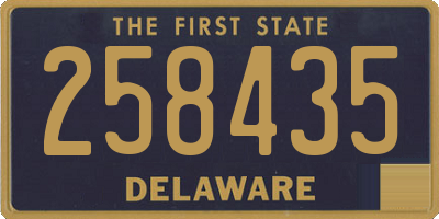 DE license plate 258435