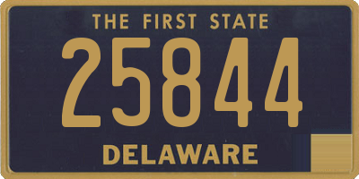 DE license plate 25844