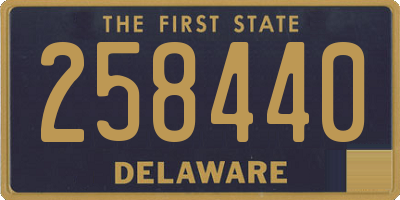 DE license plate 258440
