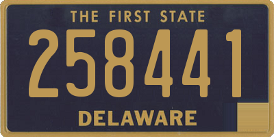 DE license plate 258441