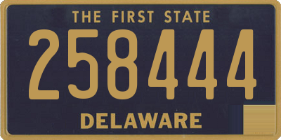 DE license plate 258444