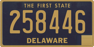 DE license plate 258446
