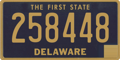 DE license plate 258448