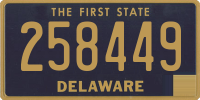 DE license plate 258449