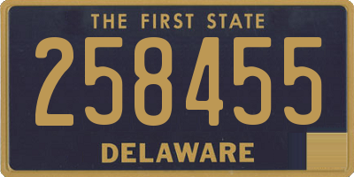 DE license plate 258455