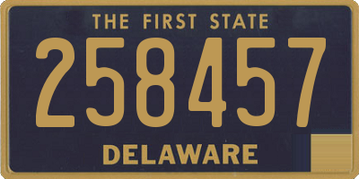 DE license plate 258457