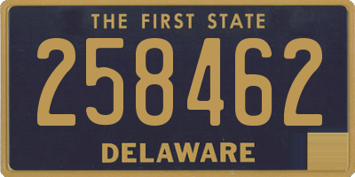 DE license plate 258462