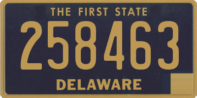 DE license plate 258463