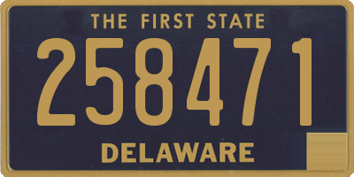 DE license plate 258471