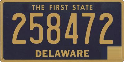 DE license plate 258472