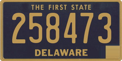 DE license plate 258473