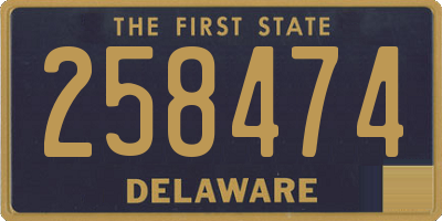 DE license plate 258474