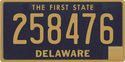 DE license plate 258476