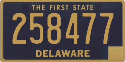 DE license plate 258477