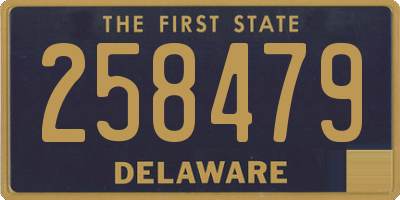 DE license plate 258479