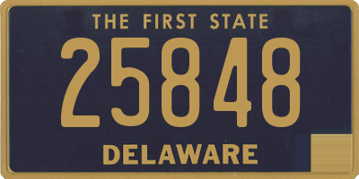 DE license plate 25848