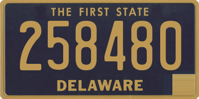 DE license plate 258480