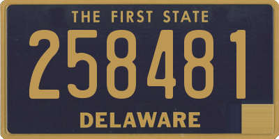 DE license plate 258481