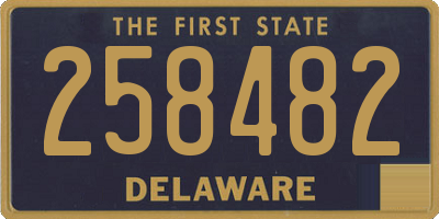 DE license plate 258482