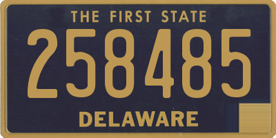 DE license plate 258485