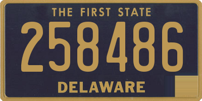 DE license plate 258486