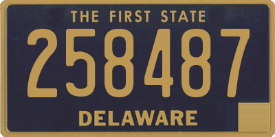 DE license plate 258487