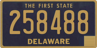 DE license plate 258488