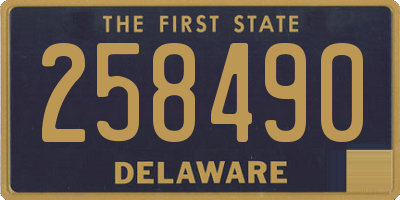 DE license plate 258490