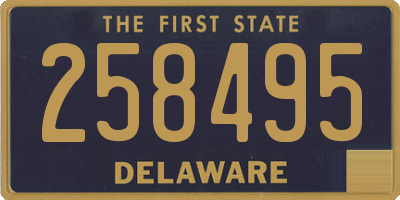 DE license plate 258495