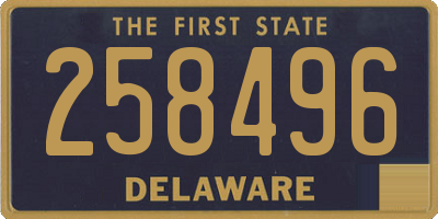 DE license plate 258496