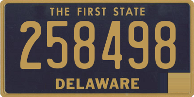 DE license plate 258498