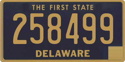 DE license plate 258499