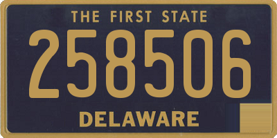 DE license plate 258506