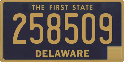 DE license plate 258509