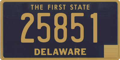 DE license plate 25851