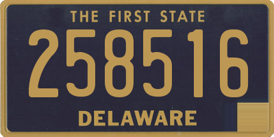 DE license plate 258516