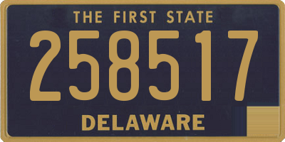 DE license plate 258517