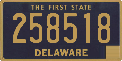 DE license plate 258518