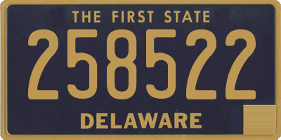DE license plate 258522