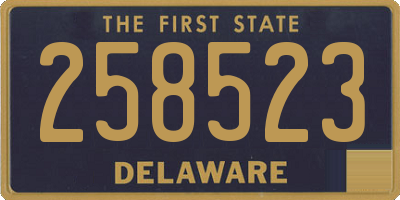 DE license plate 258523