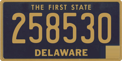 DE license plate 258530
