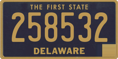 DE license plate 258532