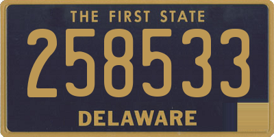 DE license plate 258533