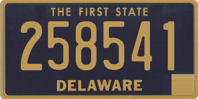 DE license plate 258541