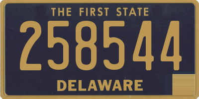 DE license plate 258544
