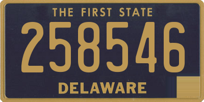 DE license plate 258546